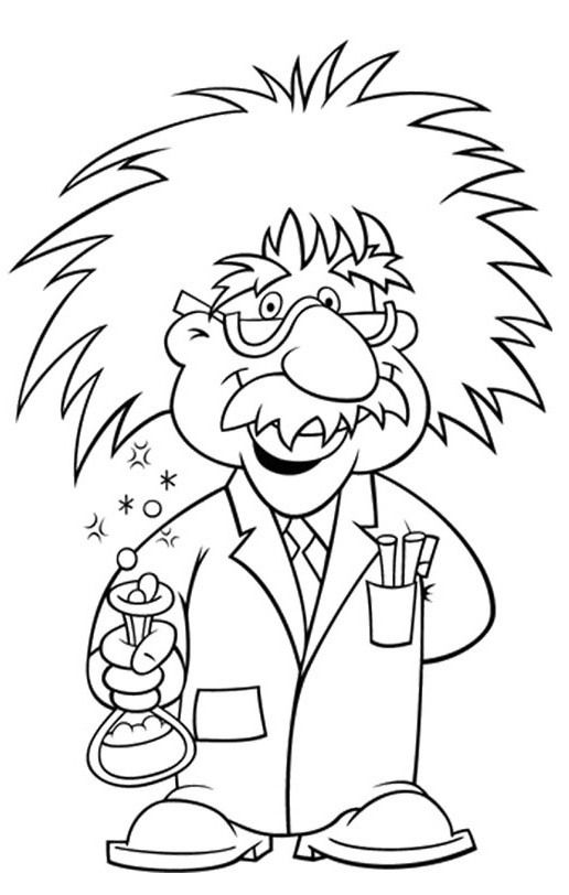 516x812 Albert Einstein Wore Glasses Coloring Pages Images