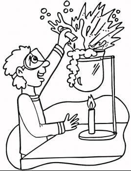 268x349 Awesome Idea Science Coloring Pages Printable Lab 1