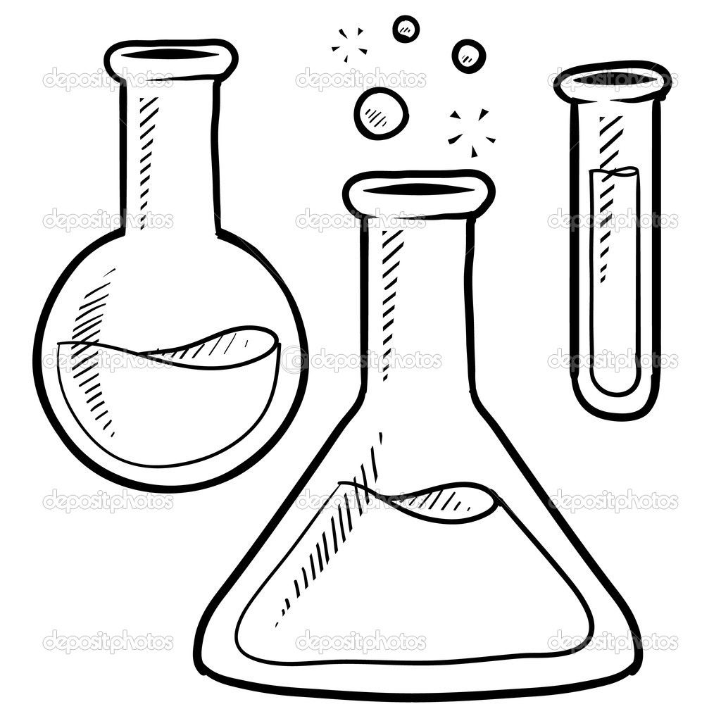 1024x1024 Scientist Coloring Pages Science Equipment