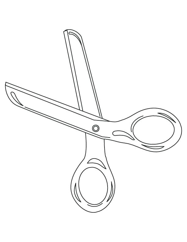 612x792 Scissor Coloring Pages Download Coloring Page Outline Of Girl