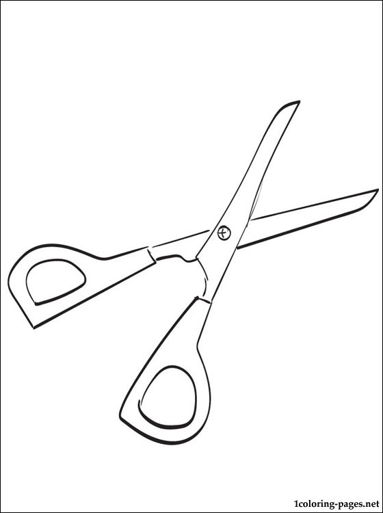 560x750 Scissors Coloring Page Coloring Pages