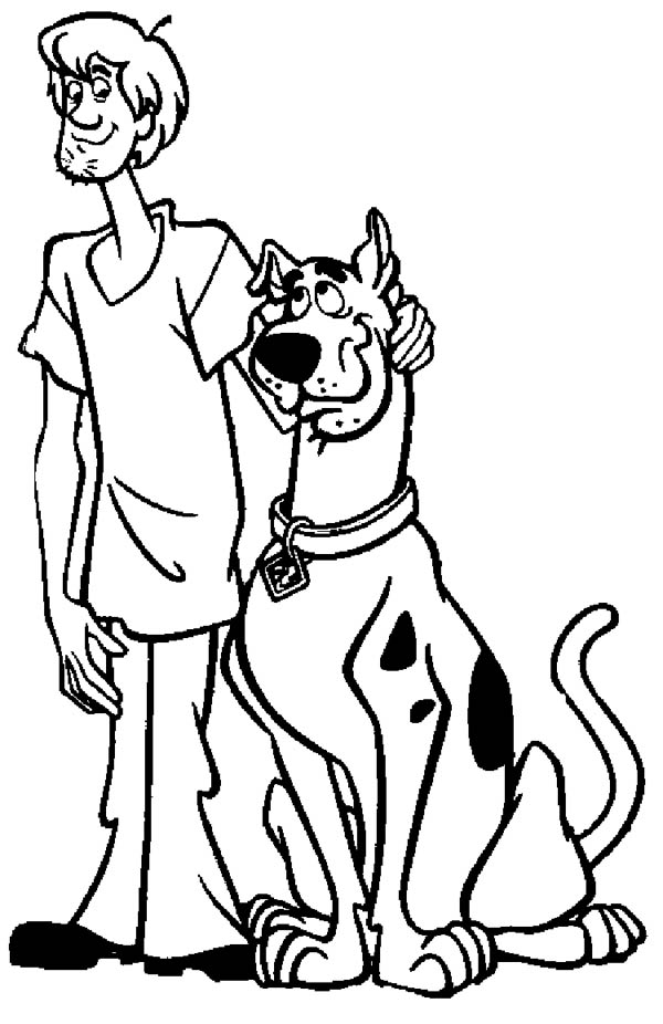 600x926 Scooby Doo Coloring Pages