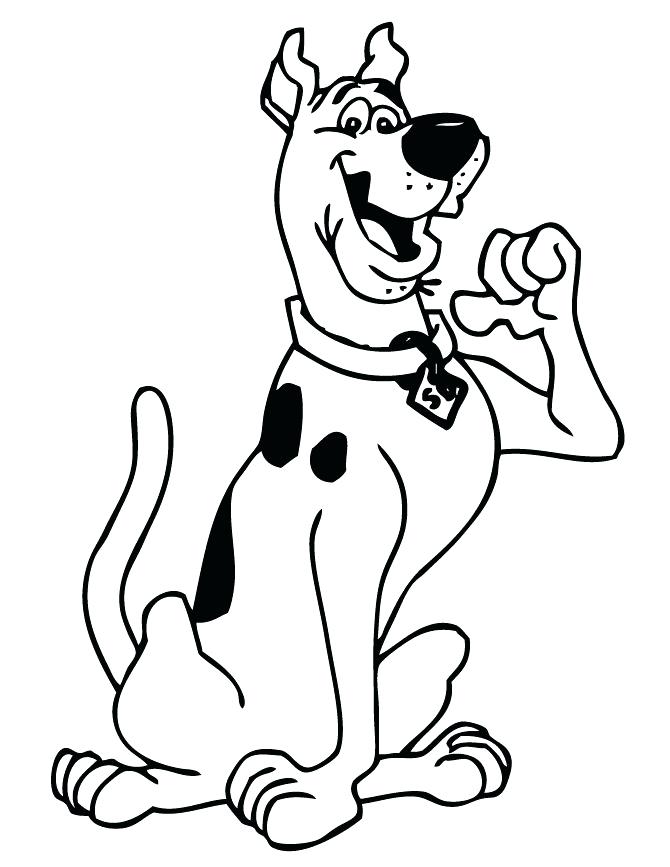 670x867 Scooby Doo Coloring Pages All Being Careful Coloring Page Scooby