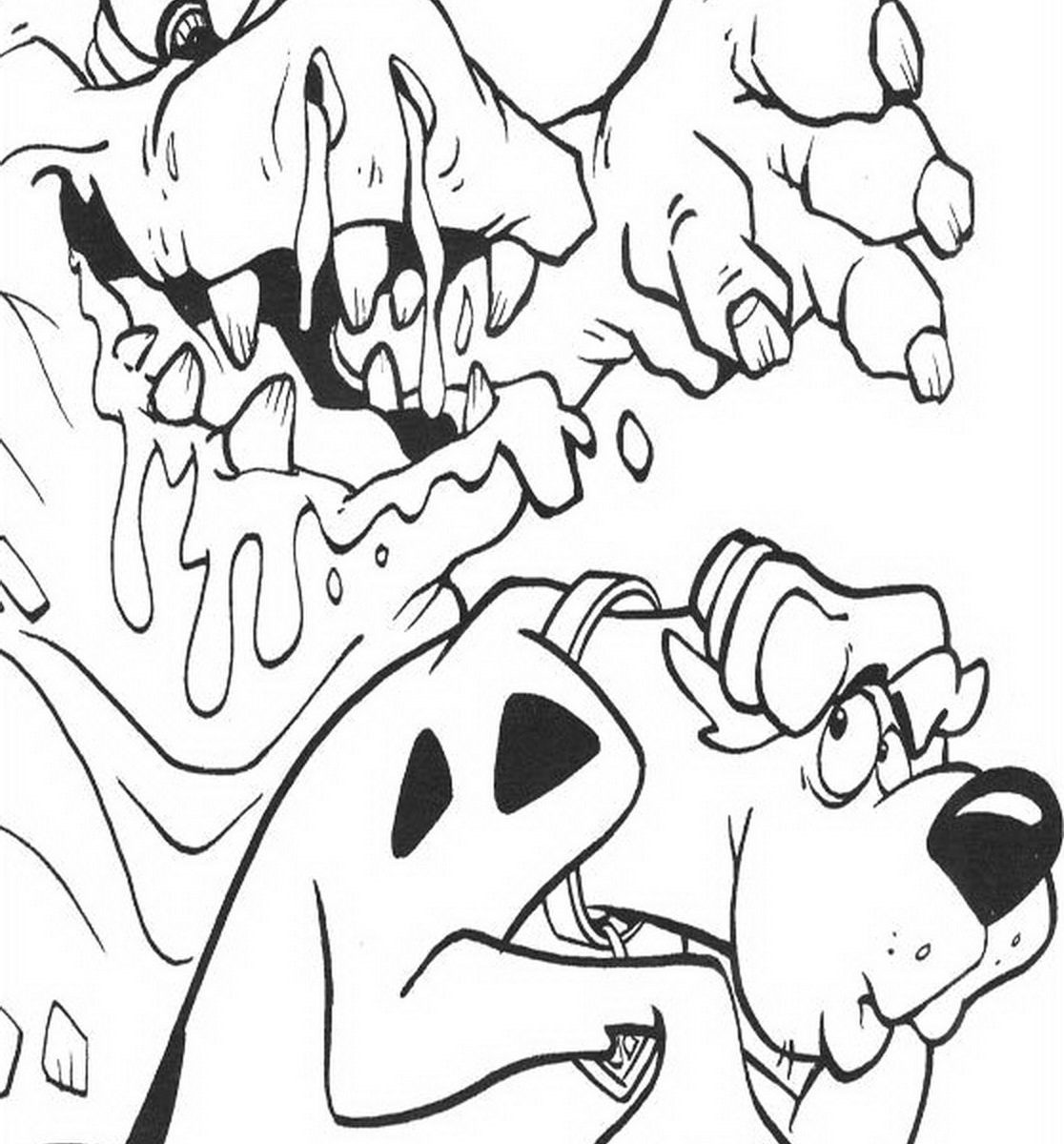 1116x1200 Scooby Doo Coloring Pages Printable Of Free General Mystery