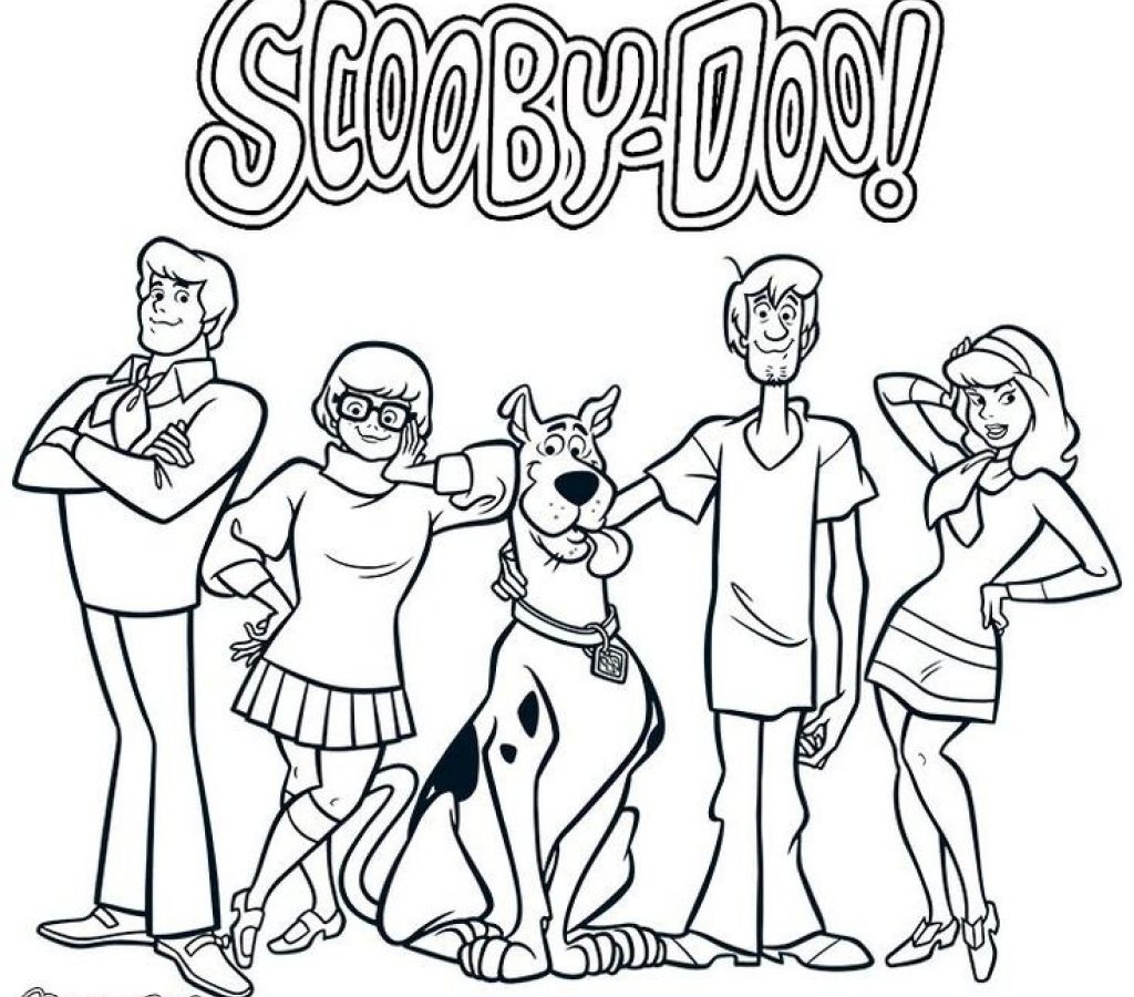 1024x900 Scooby Doo Coloring Pages Project Cartoon Free Cartoons Christmas