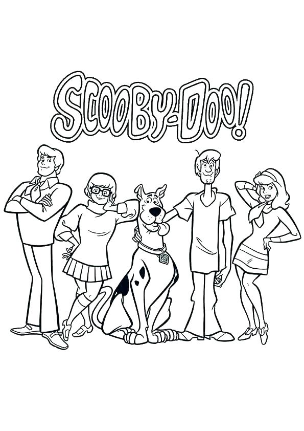 595x842 Scooby Doo Coloring Pages Icontent