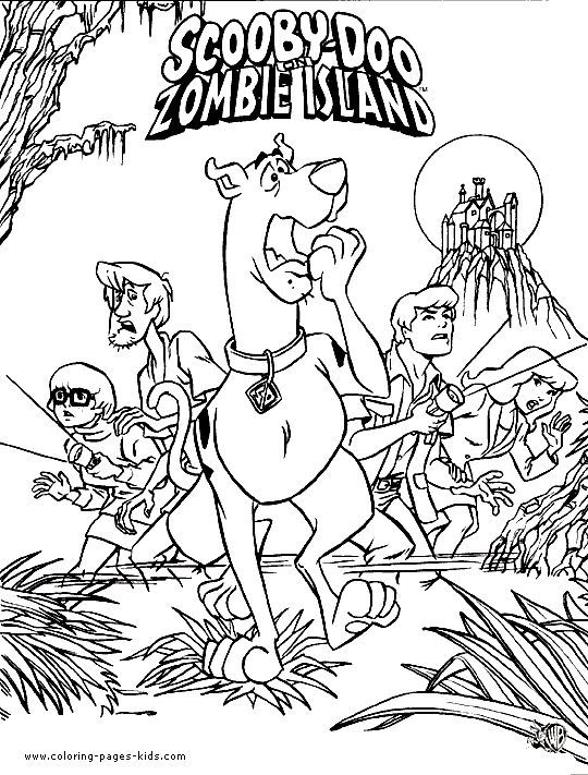 540x711 Scooby Doo Coloring Pages Free Scooby Doo Color Page Cartoon