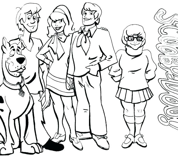 678x600 Scooby Doo Coloring Pages Printable Free Free Coloring Pages