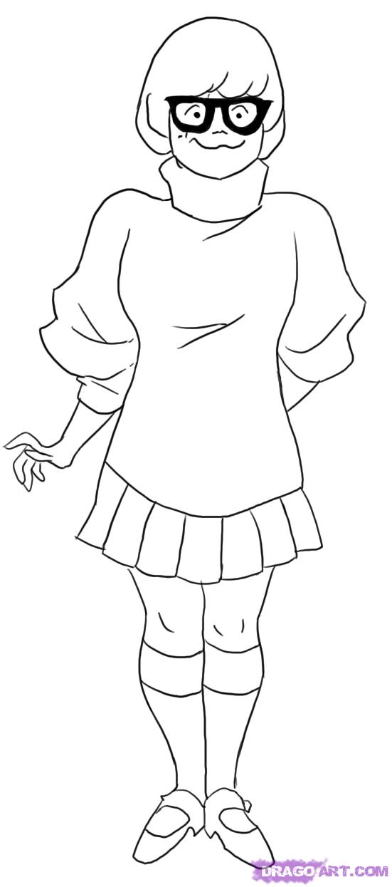 551x1245 Halloween Coloring Pages Free Coloring Scooby Doo Velma For Kids