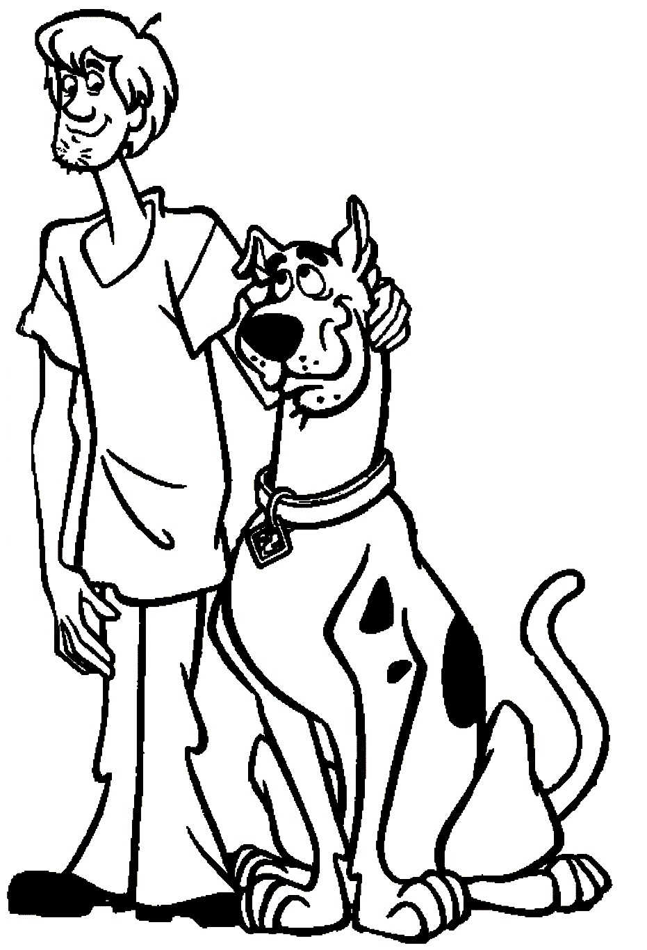 Simple Coloring Pages Scooby Doo Has Scooby Doo Coloring Pages 931x1365 Simple Coloring Pages Scooby Doo Has Scooby Doo Coloring Pages