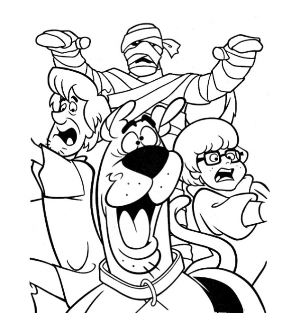 Scooby Doo Halloween Coloring Pages Scoo Doo Monsters Unleashed 580x624 Scooby Doo Halloween Coloring Pages Scoo Doo Monsters Unleashed