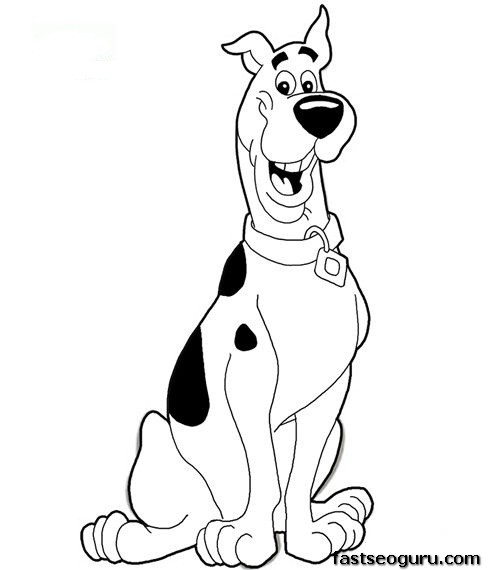500x570 Scooby Doo Coloring Pages 2