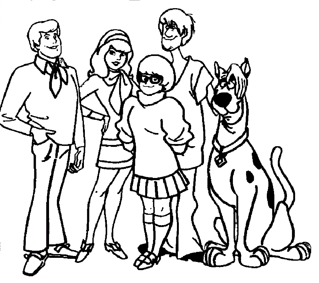 1015x900 Best Printable Scooby Doo Coloring Pages Free 2500 Printable