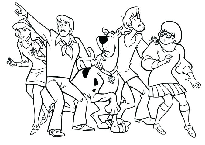 675x477 Coloring Scooby Doo Coloring Pages Free Books All Being Careful