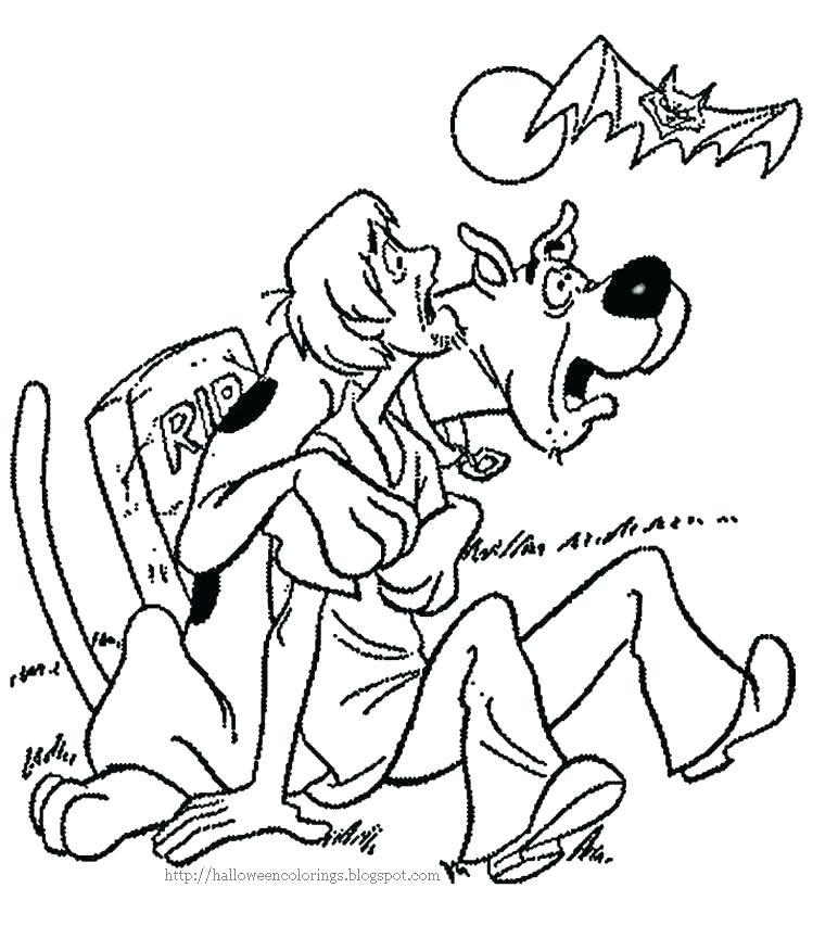 772x853 Scooby Doo Coloring Pages