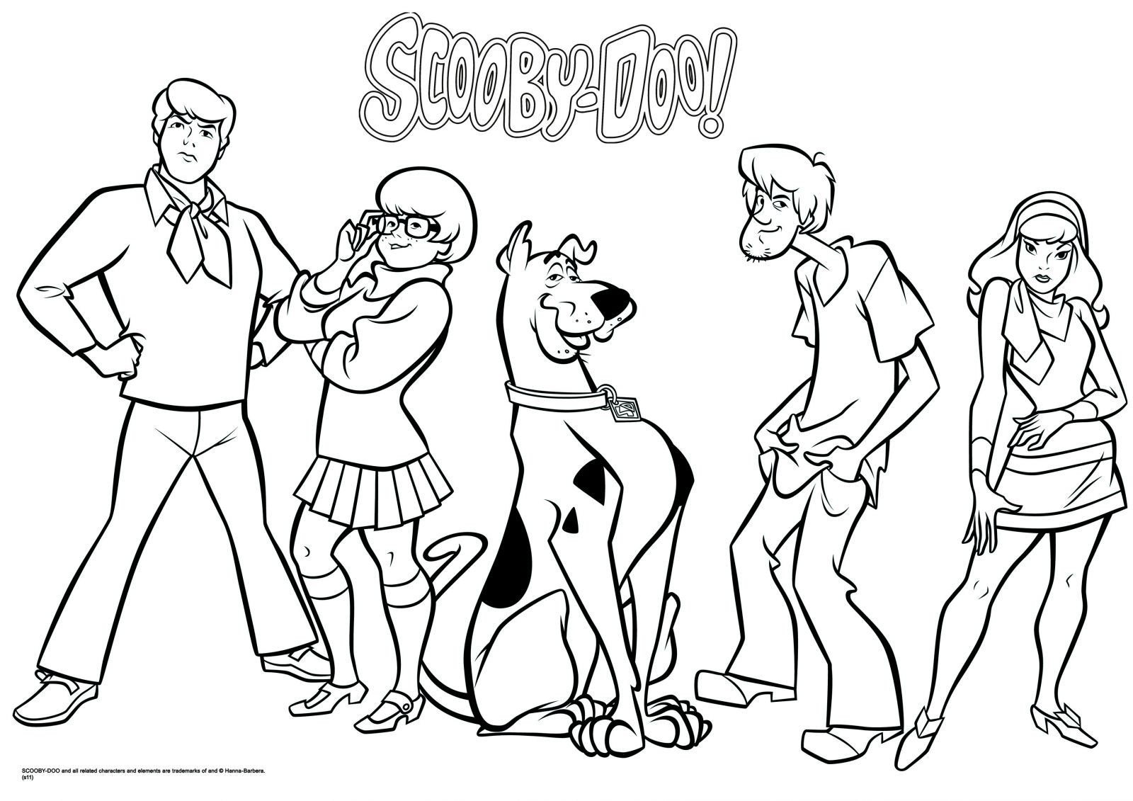 1600x1131 Best Excellent Scoo Doo Coloring Pages Free 2502 Printable Scooby