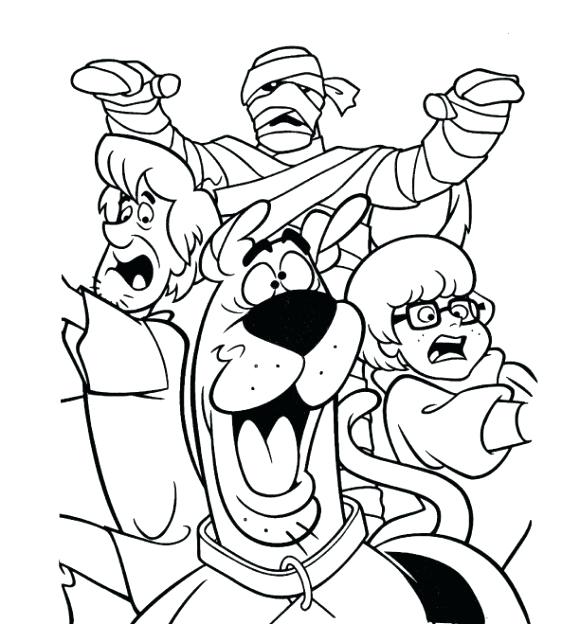 580x624 Scooby Doo Gang Coloring Pages Monsters Unleashed Ng Pages