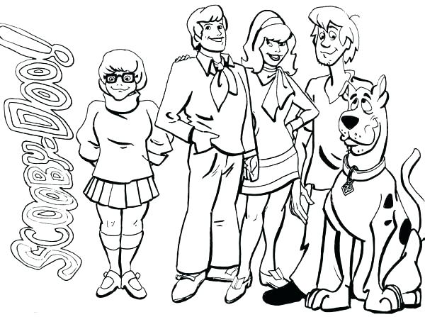 Scooby Doo Gang Coloring Pages at GetColorings.com | Free printable ...