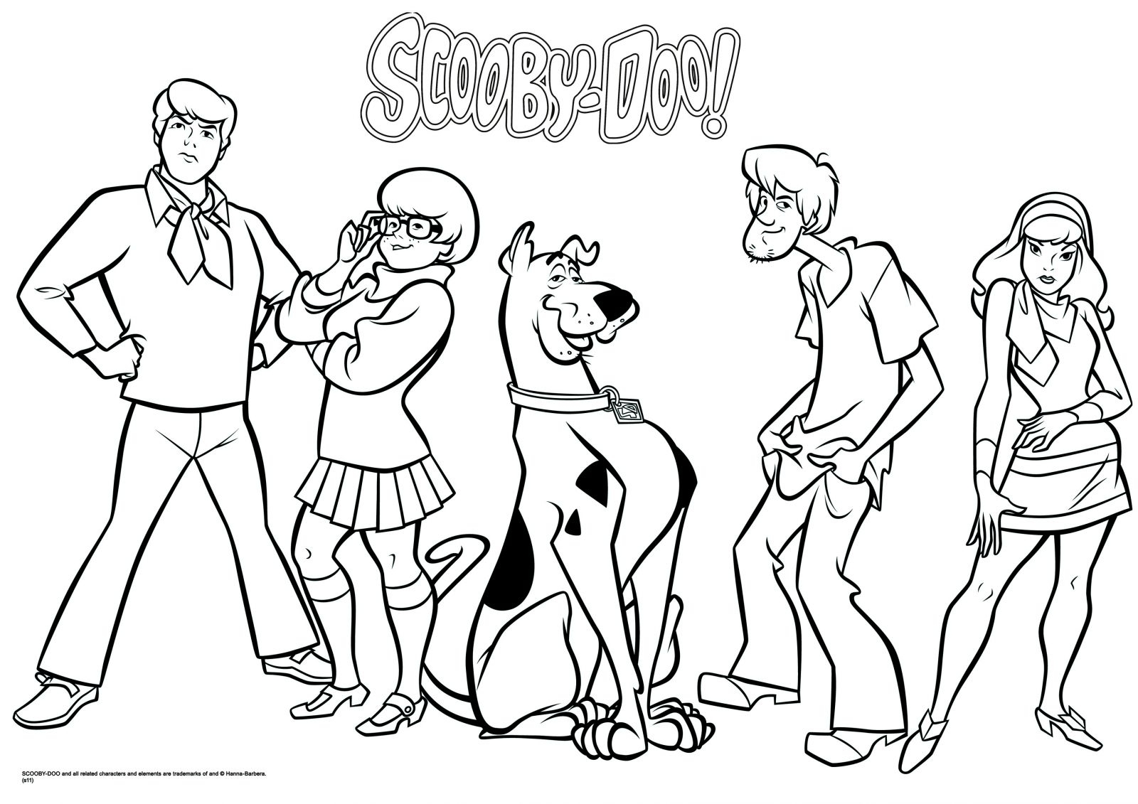 Scooby Doo Gang Coloring Pages at GetColorings.com | Free printable ...
