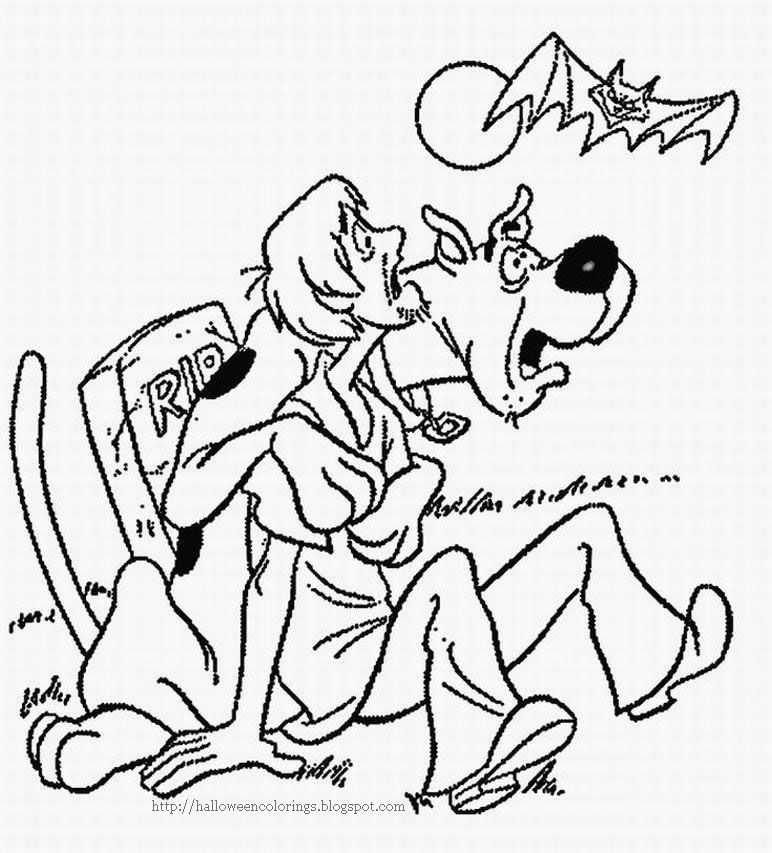 Halloween Coloring Page Of Scooby Doo And Shaggy 772x853 Halloween Coloring Page Of Scooby Doo And Shaggy