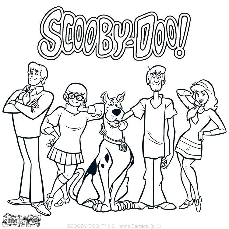 Coloring Pages Of Scooby Doo Main Characters Coloring Page 752x752 Coloring Pages Of Scooby Doo Main Characters Coloring Page