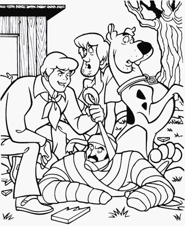 Scooby Doo Villains Coloring Pages - Scooby Doo Coloring Ghost Mystery ...