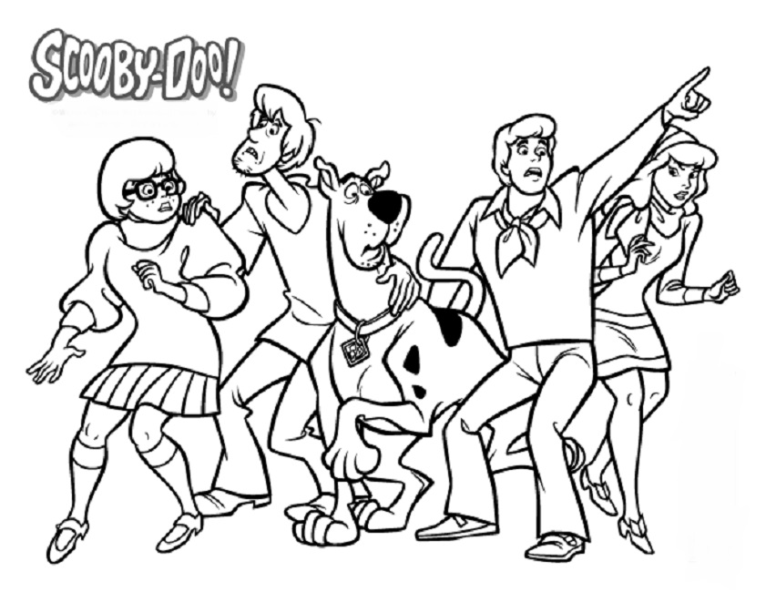 Scooby Doo Characters Coloring Pages Cartoon Crafts 841x650 Scooby Doo Characters Coloring Pages Cartoon Crafts