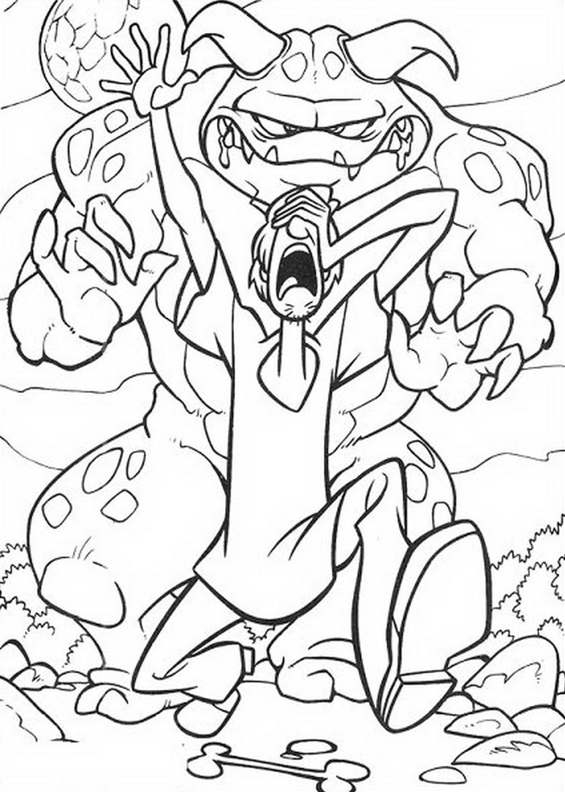 Download Shaggy Chased By Monster Scooby Doo Coloring Pages 1122x1572 Download Shaggy Chased By Monster Scooby Doo Coloring Pages