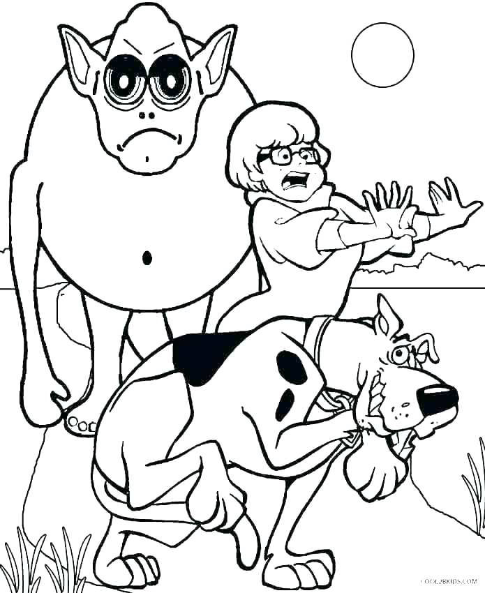 Scooby Doo Printable Coloring Pages Coloring Pages Scary Monster 695x850 Scooby Doo Printable Coloring Pages Coloring Pages Scary Monster