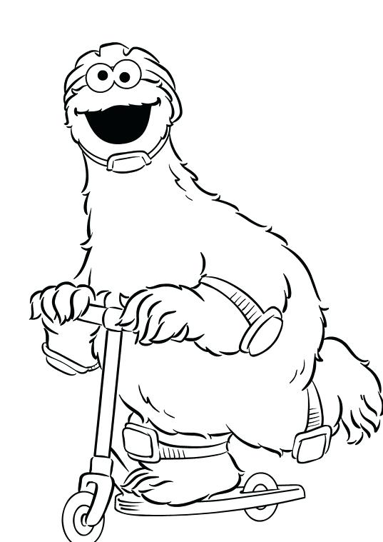 537x759 Scooter Coloring Pages Cookie Monster Play Scooter Coloring Pages