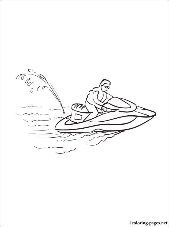 560x750 Water Scooter Coloring Page Coloring Pages
