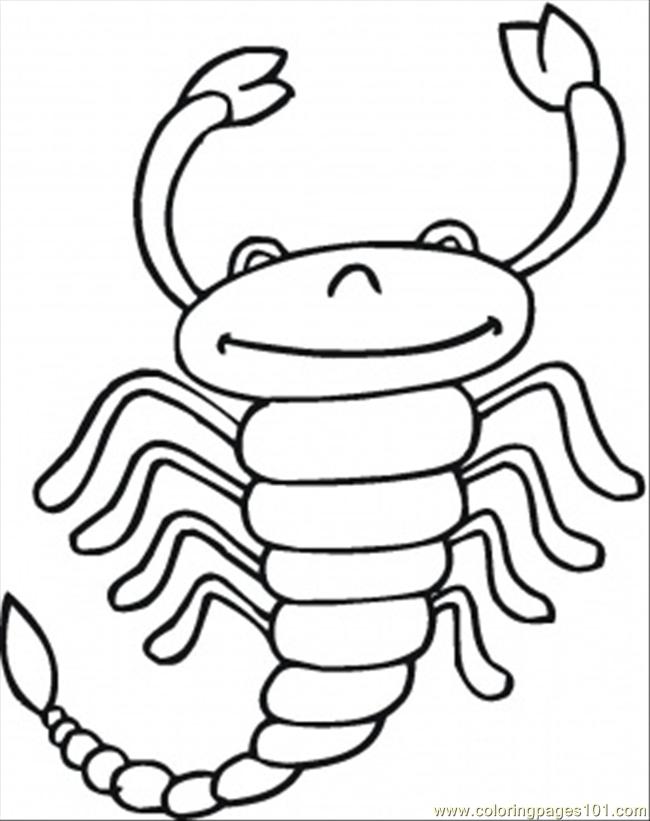 650x821 Scorpio Coloring Page