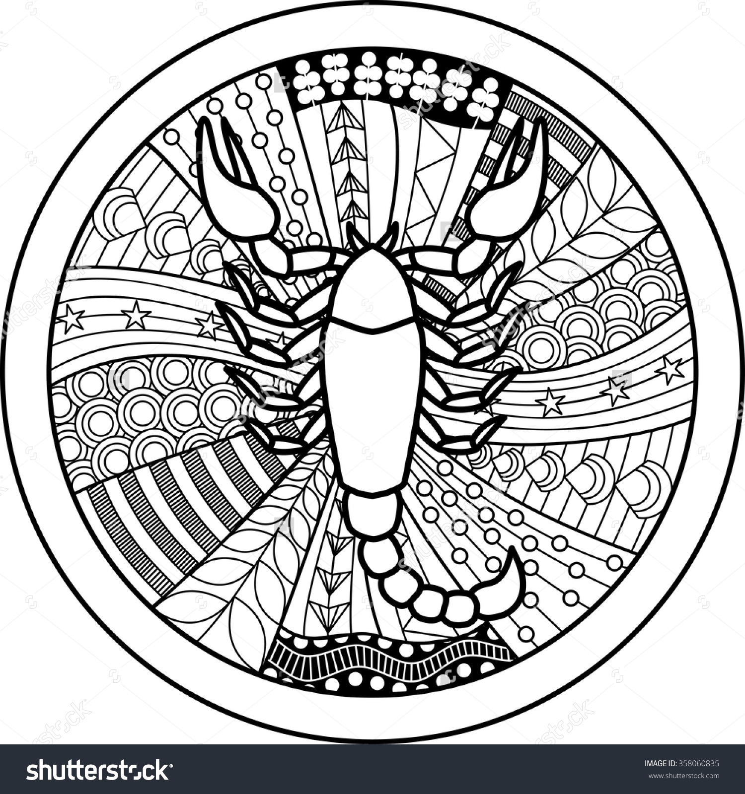 Scorpio Coloring Pages at GetColorings.com | Free printable colorings