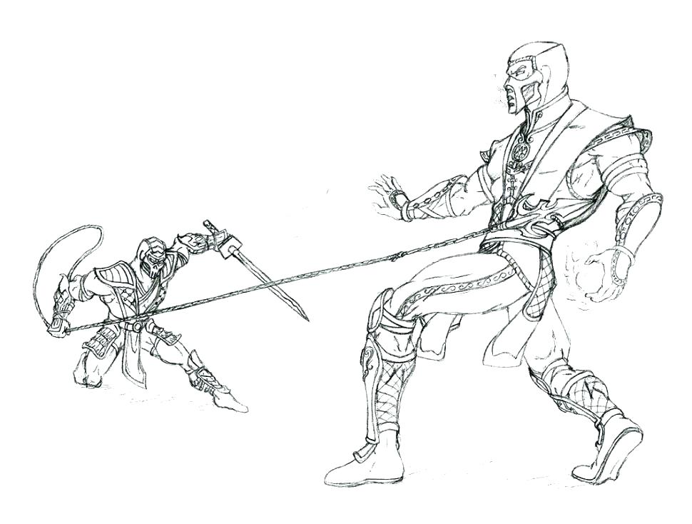 970x734 Scorpion Coloring Pages The Scorpion By On Scorpion And Sub Zero