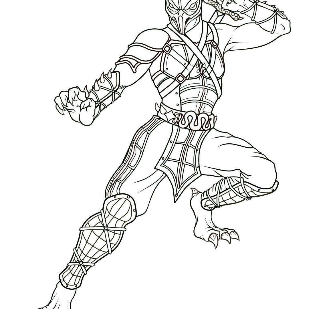 1150x1080 Good Mortal Kombat Coloringages Kitanarintable To Humorousage