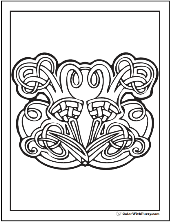 90 Celtic Coloring Pages Irish, Scottish, Gaelic 590x762 90 Celtic Coloring Pages Irish, Scottish, Gaelic