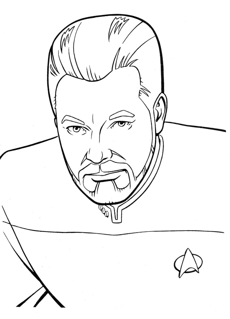 800x1110 Star Trek Group Coloring Pages
