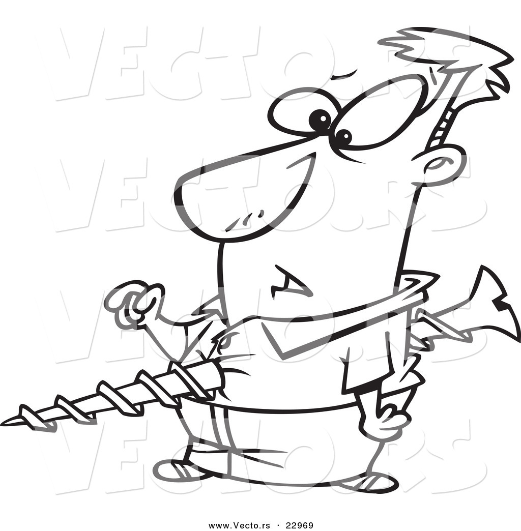 1024x1044 Vector Of A Cartoon Screwed Guy