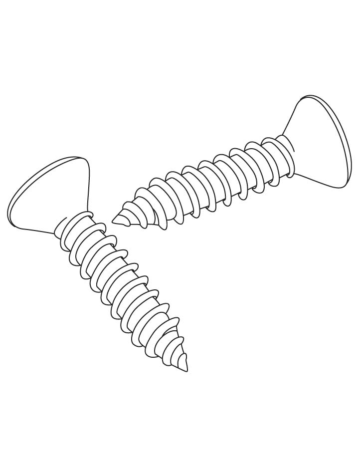 720x936 Screw Coloring Page Screw Coloring Pages Download Free Screw