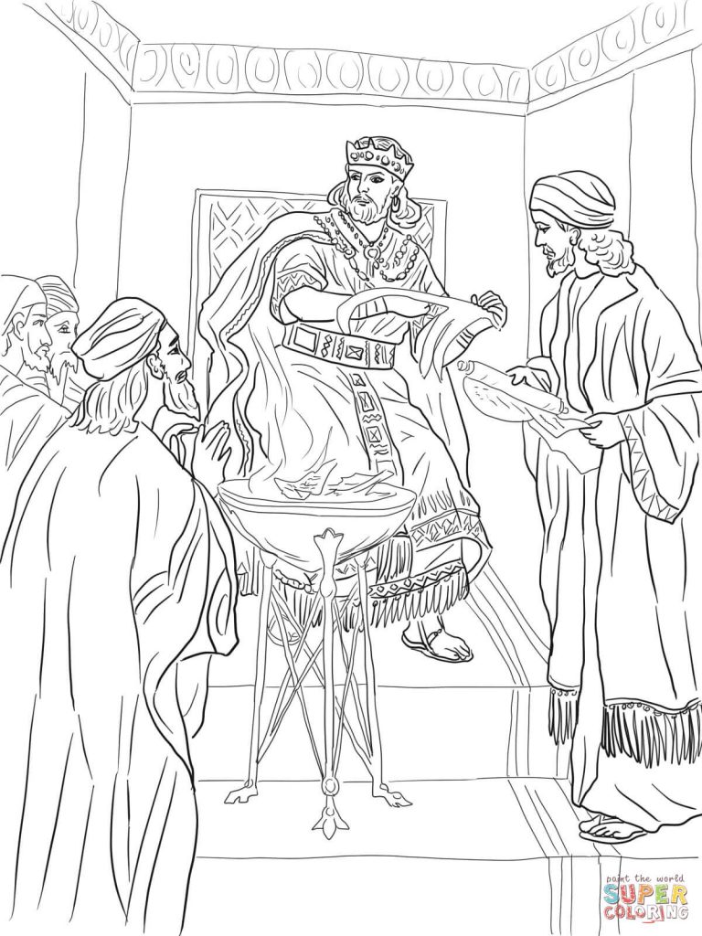 768x1024 Free Coloring Pages Of King Josiah Copy King Jehoiakim Burns