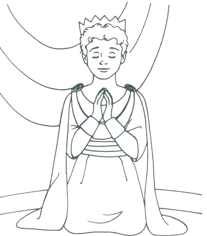 718x820 King Coloring Page An King Coloring Pages King Scroll King
