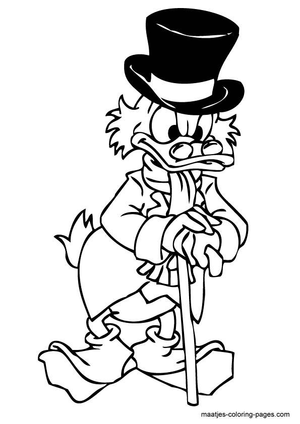 Scrooge Coloring Pages