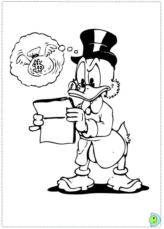 691x960 Uncle Scrooge Coloring Pages, Disney Coloring Pages