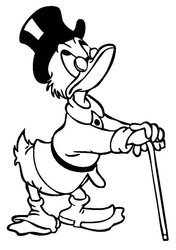 Scrooge Mcduck Coloring Pages at GetColorings.com | Free printable ...