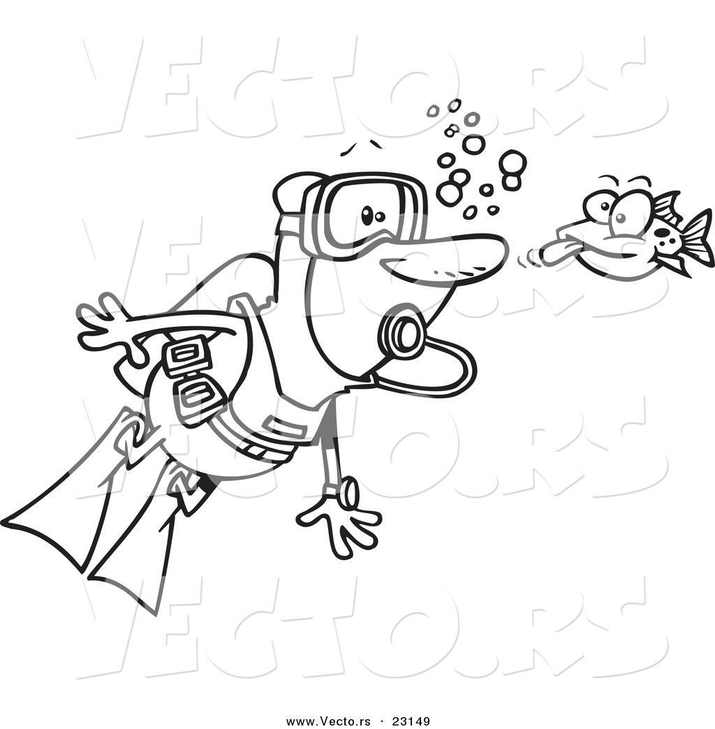 1024x1044 Vector Of A Cartoon Fish Sticking His Tongue Out