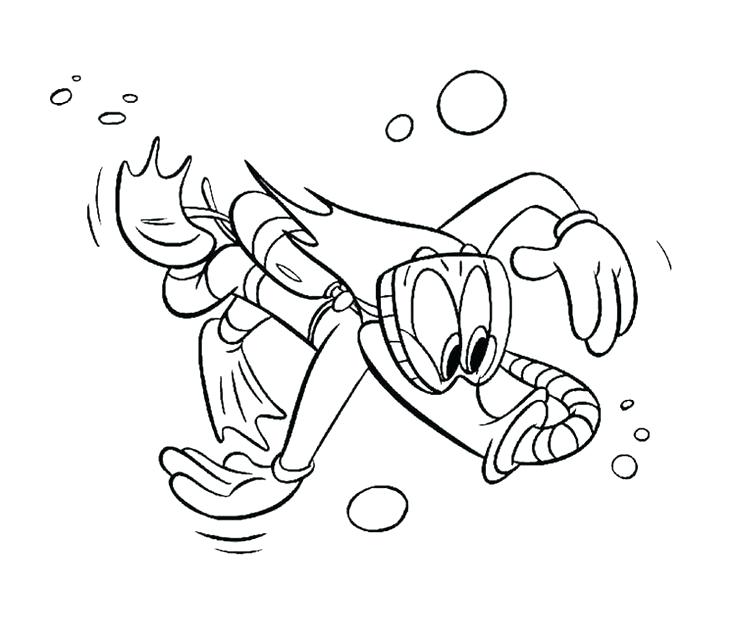 Scuba Diver Coloring Page at GetColorings.com | Free printable ...