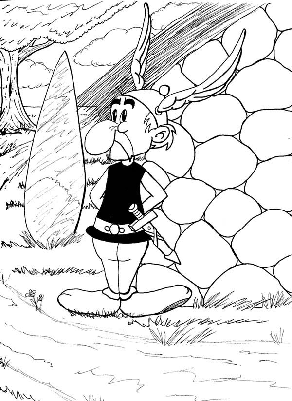 600x823 Asterix And Menhir Sculpture Coloring Page Color Luna