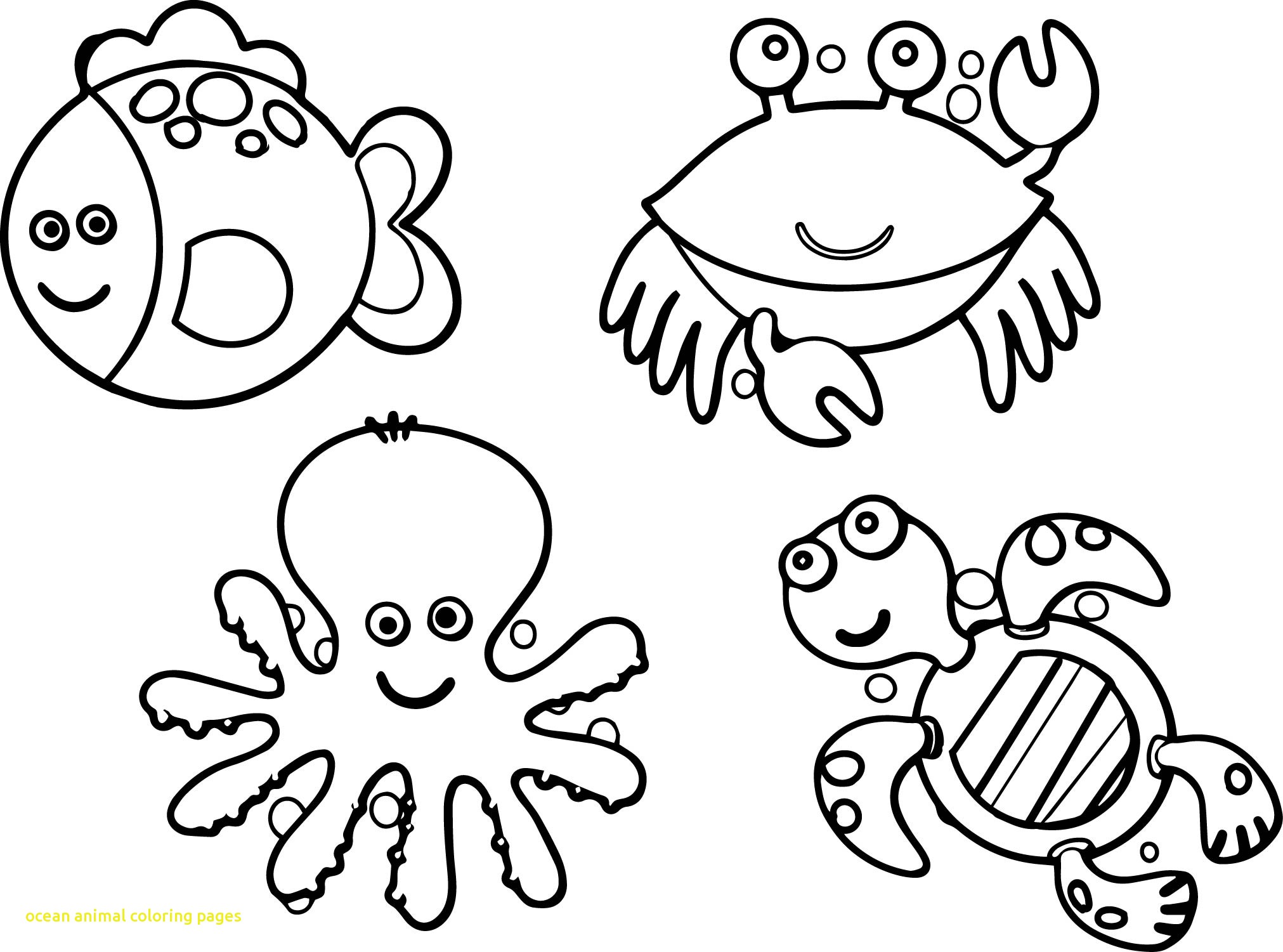2023x1501 Ocean Animal Coloring Pages With Sea Creatures Coloring Pages
