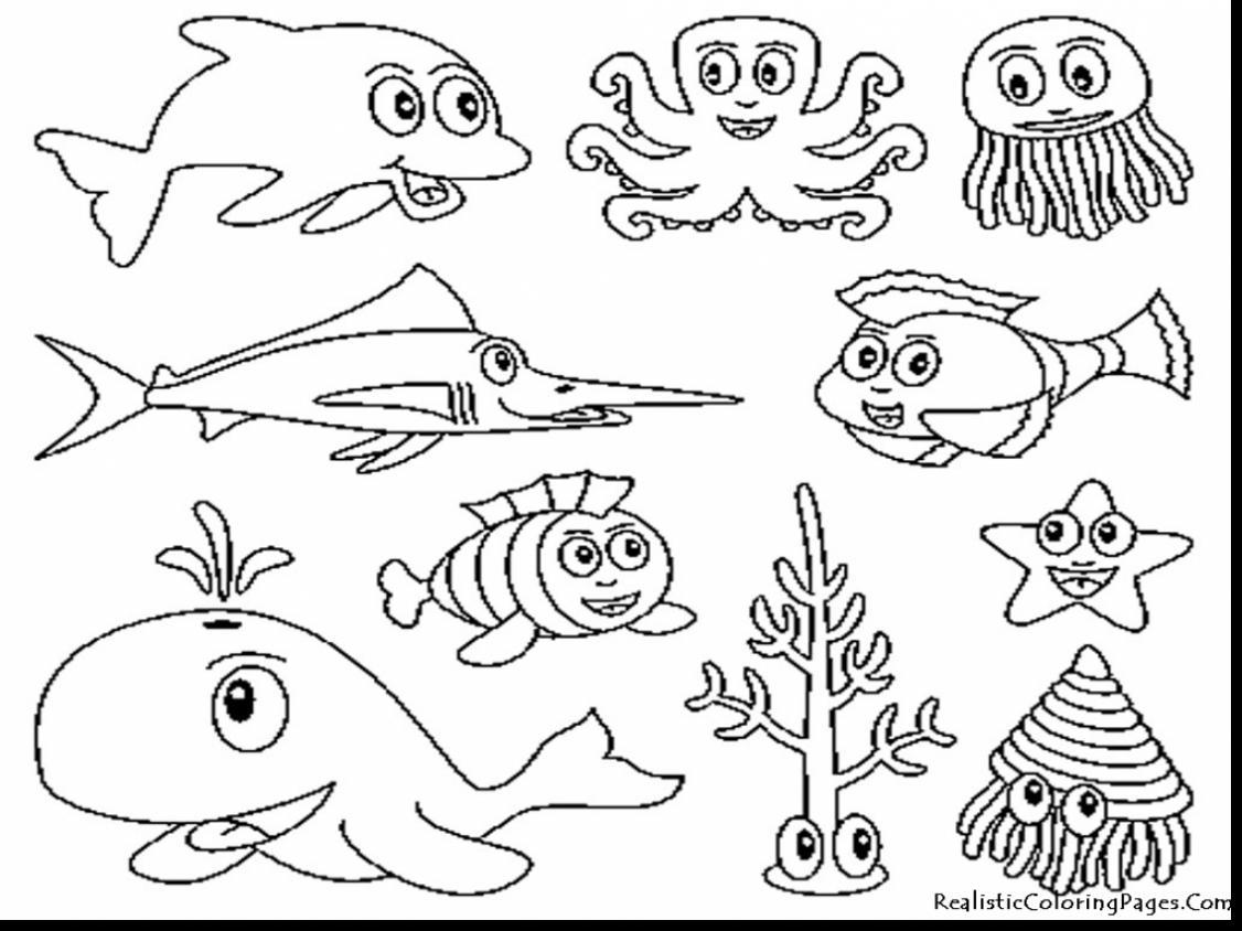 1126x844 Under The Sea Animal Coloring Pages