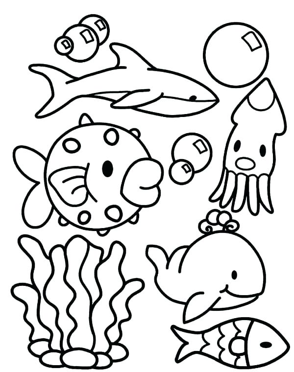 Sea Animals Coloring Pages To Print
